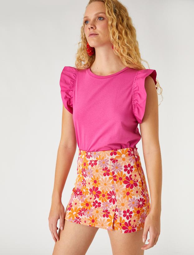   Tricou cu volane