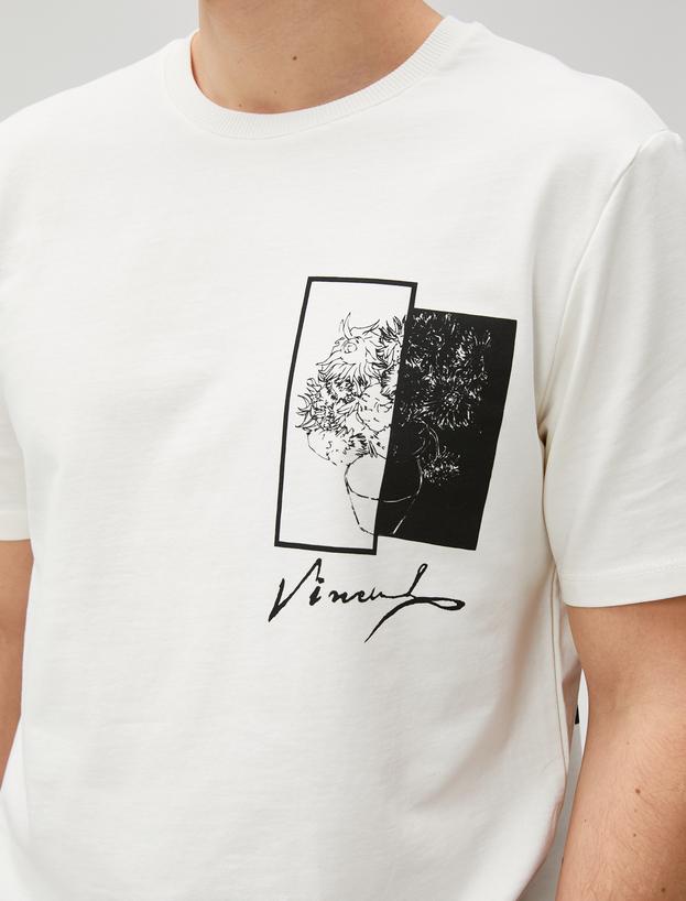   Tricou cu licență Vincent Van Gogh, din bumbac, imprimat pe spate