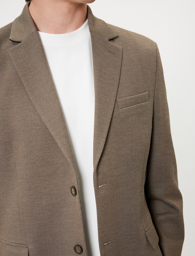   Blazer Slim Fit cu Buzunare