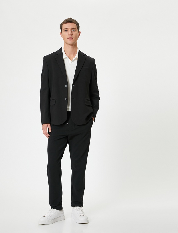   Blazer Slim Fit cu Buzunare