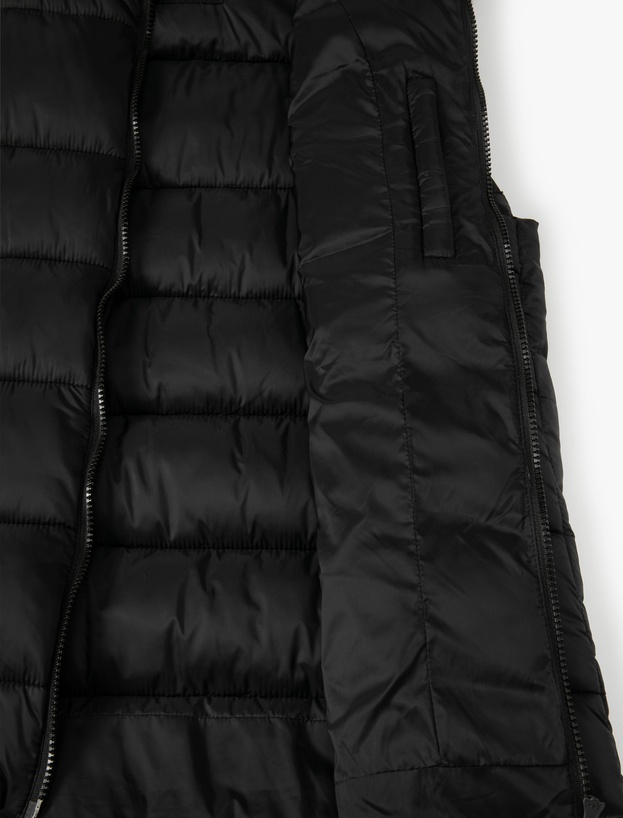   Vestă Puffer cu Fermoar