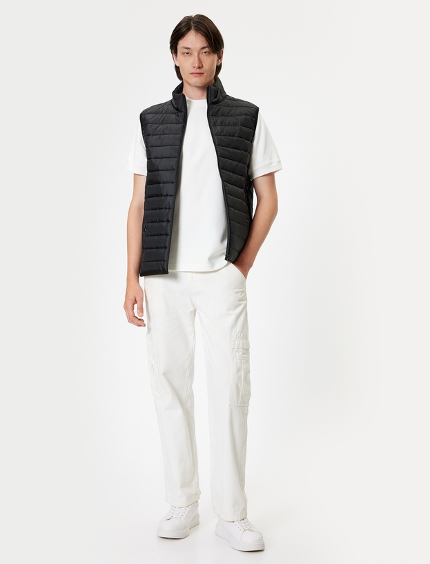   Vestă Slim Fit cu Buzunare